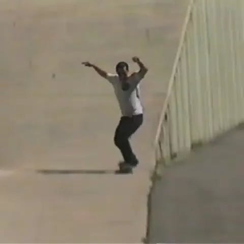 @marcos_modernlife pops a half cab flip with the sunglasses