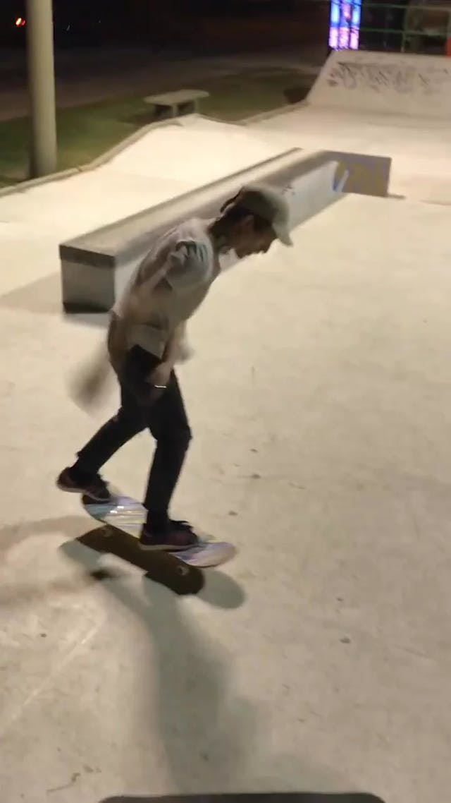 Smooth skateboarding with my friend and favorite DJ! :) 