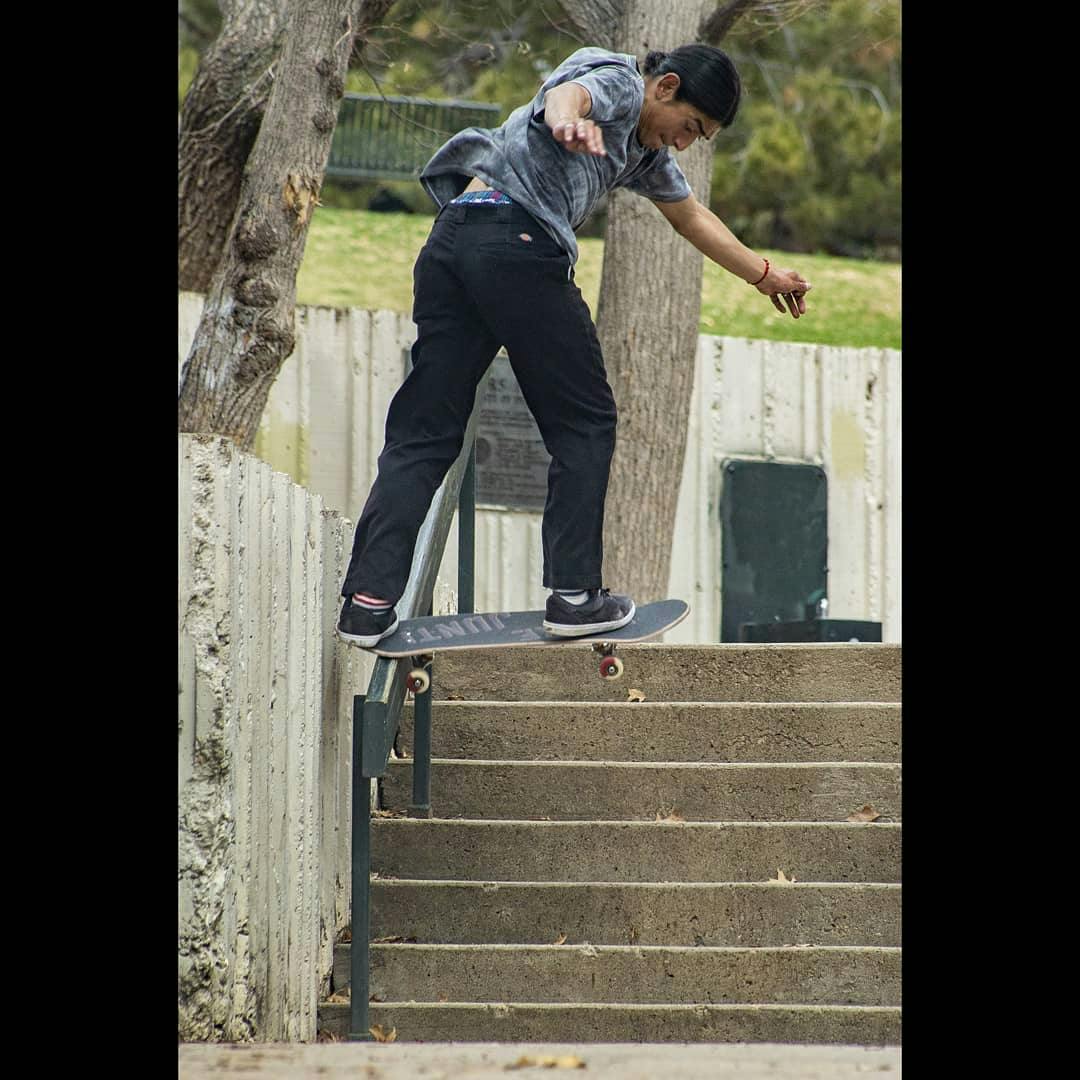 @maxbeezzy backside tailslide the wall rail at Gov park